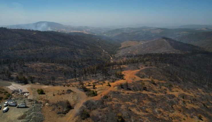 Bursa’da acı tablosu havadan görüntülendi