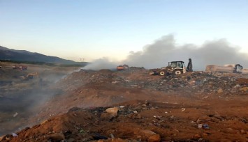 Denizli’deki çöplük yangını söndürüldü