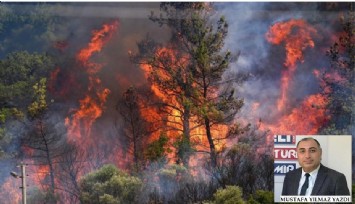 İzmir’de orman alanında dinamit deposuna bile izin verip yangınlara üzülenler
