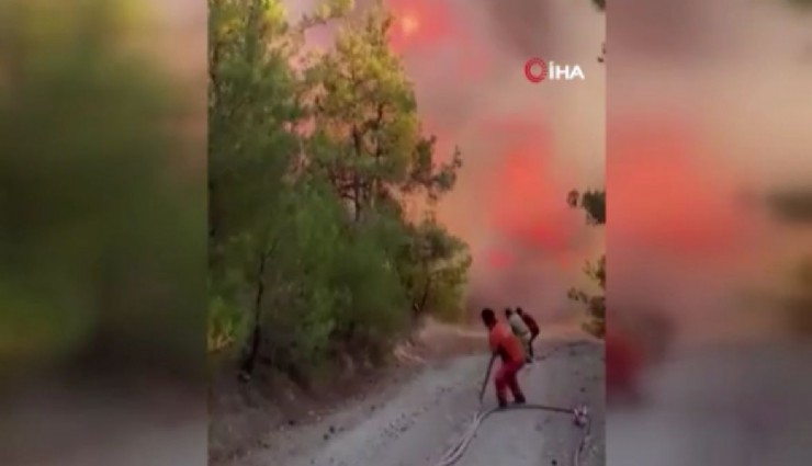 Yangın işçileri alevlerden son saniyeye kadar çıkmadılar