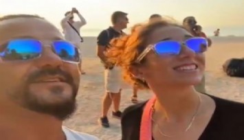 Doğacak çocuklarını gökyüzünde ilan ettiler: Doktor anne babanın o sevinç anları