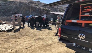 Elazığ'da maden ocağı çöktü