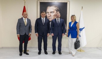 İEF konukları Belarus ve Hırvatistan’dan Başkan Tugay’a ziyaret: Ekonomik ve turizm ilişkilerini güçlendirilmek isteniyor