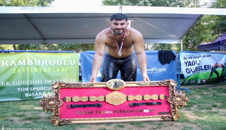 Yağlı güreşlerde altın kemer Erkan Taş’ın