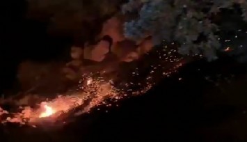 Buldan’daki yangında yeni görüntüler ortaya çıktı: Yuvarlanan alevli kütük yangını büyüttü