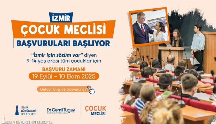 İzmir Çocuk Meclisi başvuruları başlıyor