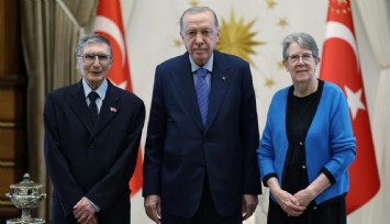 Erdoğan, Aziz Sancar ve eşini kabul etti