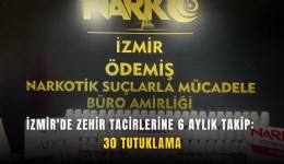 İzmir'de zehir tacirlerine 6 aylık takip: 30 tutuklama