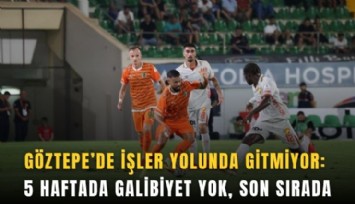 Göztepe’de işler yolunda gitmiyor: 5 haftada galibiyet yok, son sırada