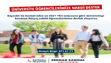 Bayraklı Belediyesinden öğrencilere burs desteği