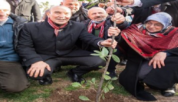 İkizdere’den kurtarılan fidanlar İzmir’de Turuncu Bahçe’ye dikildi