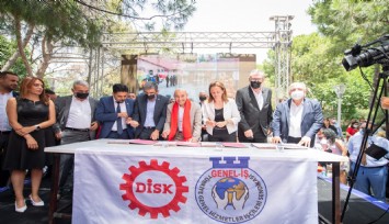 İzmir Büyükşehir Belediyesinde 10 bin İZENERJİ çalışanını ilgilendiren toplu iş sözleşmesi imzalandı