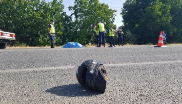 Otomobille çarpışan motosiklet sürücüsünün feci sonu