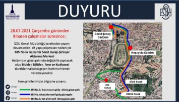 Buca’da alt yapı düzenlemesi nedeniyle geçici trafik düzenlemesi