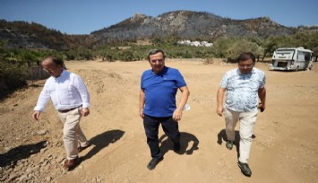 Yangının yaralarını sarmak için Kıyı Ege Belediyeleri tek yürek