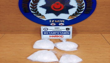 İzmir'de uyuşturucu operasyonu: Tam 1.5 kilo metamfetamin yakalandı