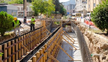 Balçova’da taşkın riskini bitirecek proje hızla ilerliyor