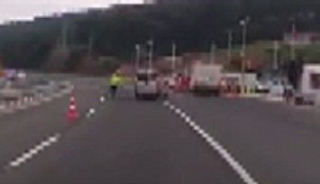 İzmir’de çevirme yapan polis ölümden döndü