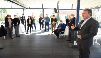 Başkan İduğ CHP Bornova İlçe Örgütü’ne projelerini anlattı