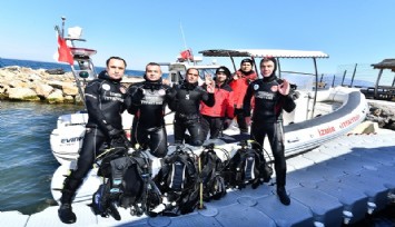 İzmir İtfaiyesi suda da hayat kurtaracak: “Kurbağa Adamlar” eğitimlerini tamamladı