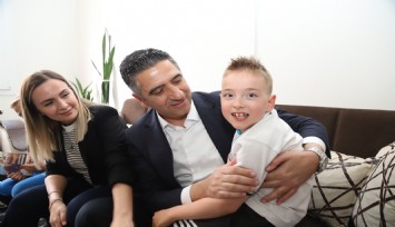 Başkan Kayalar, küçük Engin’e umut verdi