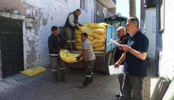 Güzelbahçe Belediyesinden çiftçilere “kükürt” desteği