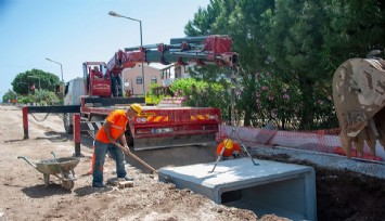 Seferihisar’da taşkınlara karşı yeni yağmursuyu hattı