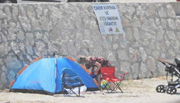 Çeşme'de kamusal alanlarda çadır yasağı  