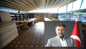 Bayraklı Belediyesinin ilk ‘kitap kafe’si hizmete girdi: Kitap okuyana çay ücretsiz