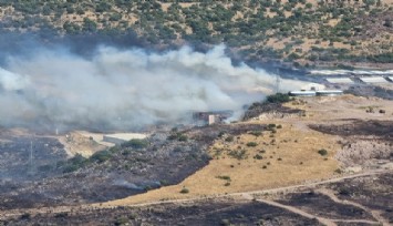 Bergama’da süt işletme tesisine de sıçrayan yangın kontrol altında: İzmir-Çanakkale yolu açıldı