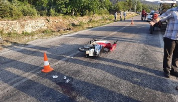 Otomobille çarpışan motosiklet sürücüsü yaşamını yitirdi