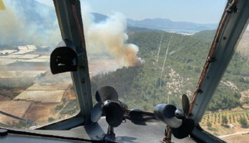 İzmir'de sera yangını  