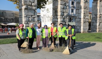 İzmir’in tarihi ilçesinin sokakları kadınlara emanet
