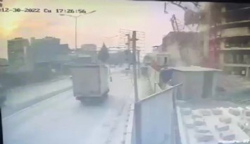 İzmir’de 6 işçinin can verdiği vinç kazasının görüntüleri ortaya çıktı