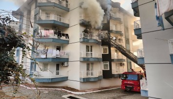 Elektrikli sobadan çıkan yangında bir ev küle döndü