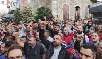 Binlerce İZENERJİ işçisi tam gün iş bıraktı: İkramiyeler nerede?