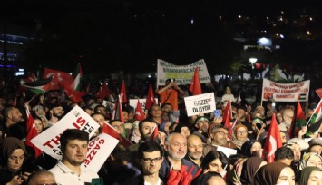 İzmir’de Filistin için destek mitingi