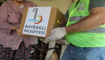 Bayraklı Belediyesinden ailelere kış desteği