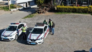 İzmir’de jandarmadan İHA’lı trafik denetimi