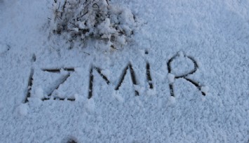 İzmir’den kar görüntüleri