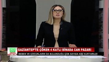 Depreme canlı yayında yakalandı