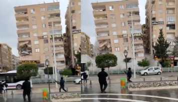 Şanlıurfa’da 8 katlı bina böyle yıkıldı: Enkaz altında 5 kişinin kaldığı bildiriliyor