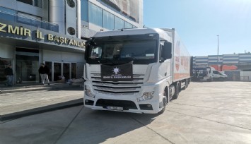 AK Parti İzmir’den deprem bölgesine 5 günde 86 tır yardım