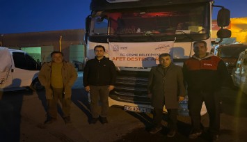 Çeşme Belediyesi’nin yardım tırları: ‘O’ belediye başkanına emanet!