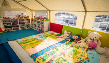 Depremzede çocukların yüzleri Masal Evi ile gülüyor