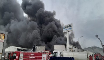 Aliağa’da geri dönüşüm tesisinde yangın