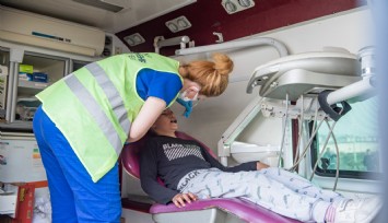 Hatay’daki sahra hastanesinde günde 350 hasta tedavi ediliyor