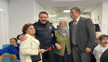 İzmir'de polisten huzurevine duygulandıran ziyaret