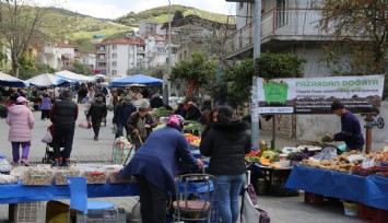 Efes Selçuk pazar atkları kompost gübreye dönüştürülecek