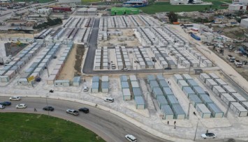 Hatay'daki Konya Konteyner Kentin ilk etabına depremzedeler yerleşmeye başladı
